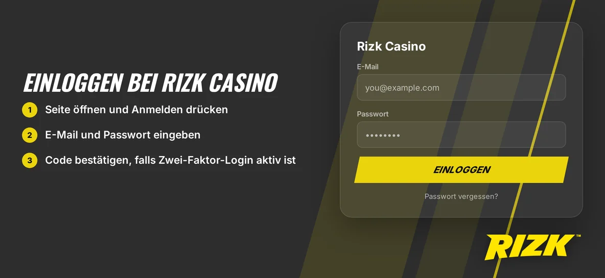 Nutze Login-Formular schnell