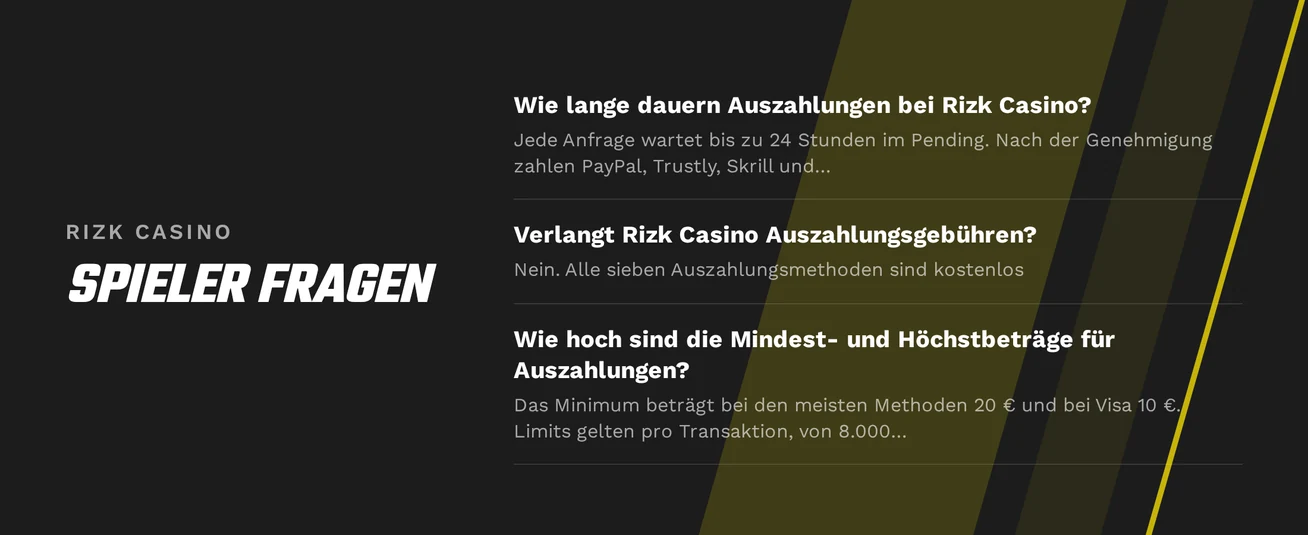 Finde Auszahlungsfragen-Antworten schnell